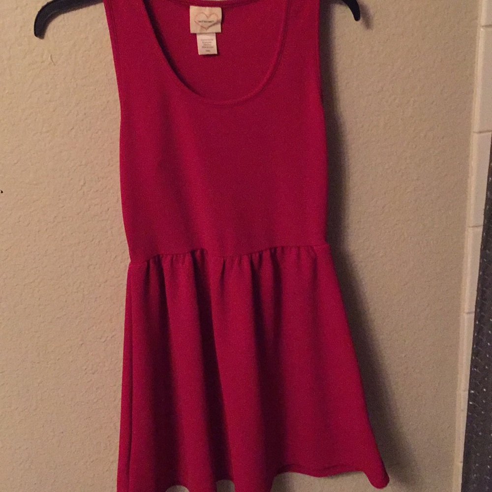 A pink dress